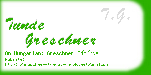 tunde greschner business card